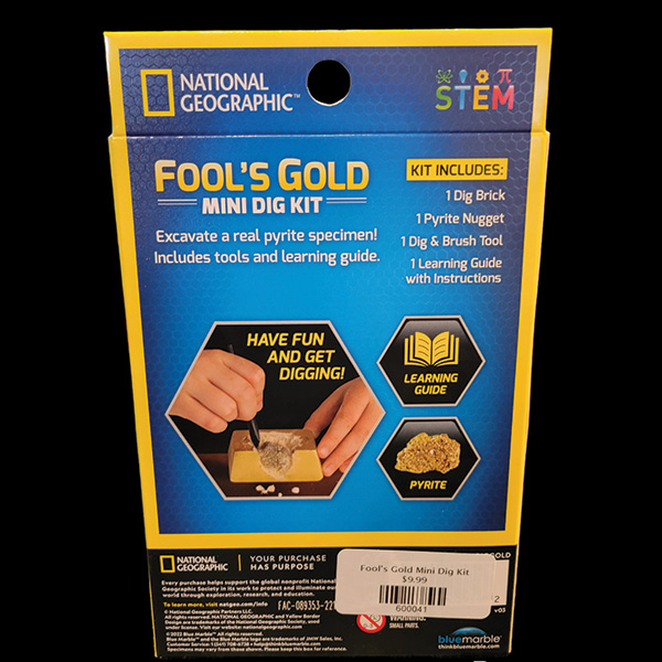 Fools Gold Mining Kit - Dig Your Own Fools Gold - NEW523